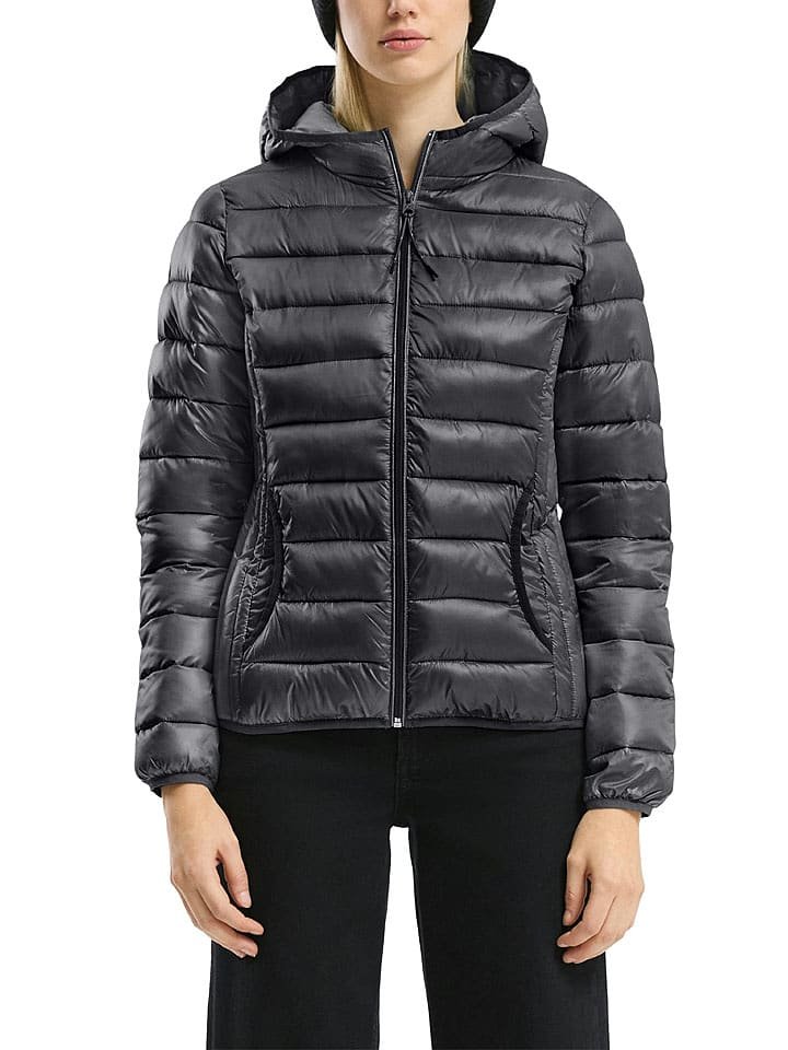 s.Oliver Kurtka pikowana w kolorze szarym