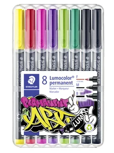 Staedtler Lumocolor perm. zestaw mieszany 8szt. - Przybory szkolne - miniaturka - grafika 1