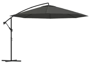 Parasol okrągły do ogrodu na wysięgniku antracyt K5-G89 - Parasole ogrodowe Parasol okrągły do ogrodu na wysięgniku antracyt K5-G89 - Parasole ogrodowe - miniaturka - grafika 1
