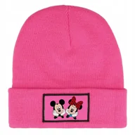 Czapki damskie - Czapka Zimowa Dziecięca MINNIE & MICKEY MOUSE Myszki Prezent Wzory Różowa - miniaturka - grafika 1