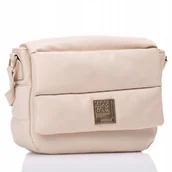 Torebki damskie - PIKOWANA TOREBKA LISTONOSZKA BIAŁA MONNARI - miniaturka - grafika 1