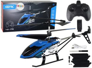 Aluminiowy Helikopter RC 2.4G Niebieski 15 Minut Lotu - Zabawki zdalnie sterowane - miniaturka - grafika 1