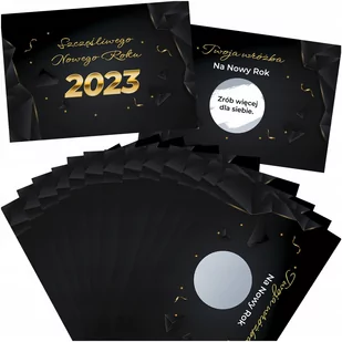 ZDRAPKA WRÓŻBA NOWOROCZNĄ SYLWESTER MAŁA 18szt. Z2 - Dekoracje domu - miniaturka - grafika 1