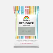 Farby wewnętrzne - Beckers Farba lateksowa Designer Colour TESTER Healing Grey 0,05 l - miniaturka - grafika 1