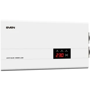 Stabilizator napięcia SVEN AVR Slim-2000 LCD - Zasilacze awaryjne UPS - miniaturka - grafika 1
