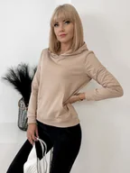 Bluzy damskie - BLUZA GREGORY BEŻOWA L/XL - Ubra - miniaturka - grafika 1