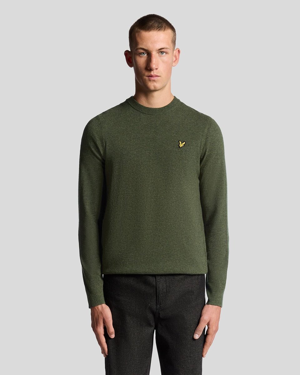 maglie uomo lyle and scott 1874 kn2114v lambswool blend w937 deep dephts marl