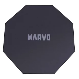 Dla gracza, mata pod fotel, Marvo, GM02, 1100 x 1100 x 2 mm, czarna, antypoślizgowa - Dywany - miniaturka - grafika 1