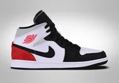 Koszykówka - Nike Air Jordan 1 Retro Mid Union Black Toe - miniaturka - grafika 1