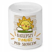 Skarbonki - Dla Tynkarza Skarbonka na Urodziny na Prezent`1 z Nadrukiem ze Zdjęciem + Opakowanie na prezent (wzór 04) - miniaturka - grafika 1