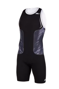 ZEROD Strój triathlonowy męski RACER TRISUIT black vivacity - Bielizna sportowa męska - miniaturka - grafika 1
