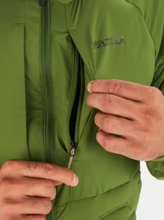 Kurtki męskie - Męska kurtka puchowa pikowana MARMOT WarmCube Active Alt HB M13203 - zielona - grafika 1