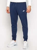 Spodnie sportowe męskie - Nike Spodnie dresowe Club BV2671 Granatowy Standard Fit - miniaturka - grafika 1