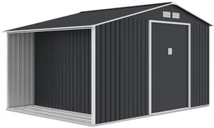 Domek narzędziowy MADISON 342x255cm Cold Grey, z drewutnią, wentylacją i przesuwanymi drzwiami, idealny schowek na narzędzia i drewno Hardmaister - Altany ogrodowe - miniaturka - grafika 1