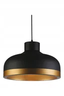 Lampy sufitowe - Oprawa sufitowa Goldi 2 E27 śr.42cm czarno/złota - miniaturka - grafika 1