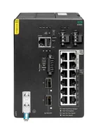 Pozostałe akcesoria sieciowe - HPE Aruba Networking CX 4100i 12p 1GbE 8p Class4 PoE and 4p Class6 PoE 2p SFP+ DIN Mount Switch Zarządzany L2 Gigabit Ethernet (10/100/1000) Obsługa PoE 4U Czarny - miniaturka - grafika 1