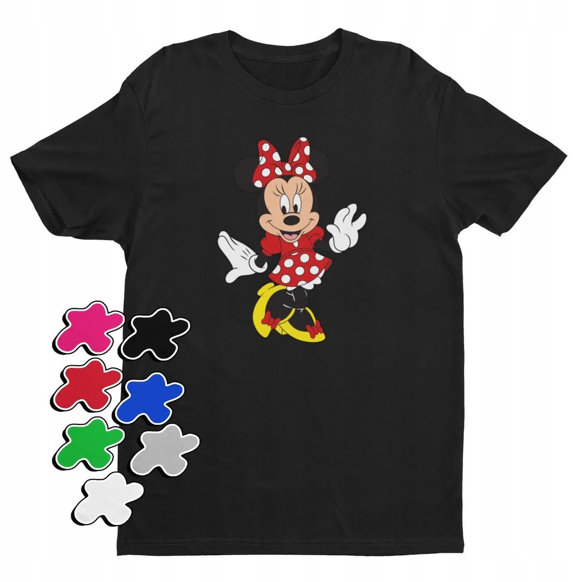 Koszulka T-Shirt Dziecięca Z Nadrukiem Myszka Miki Minnie Różne -L 146-152