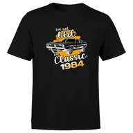 Koszulki męskie - Koszulka męska z nadrukiem auto I'M NOT OLD I'M CLASSIC NA 40 urodziny 4XL - miniaturka - grafika 1