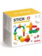 Klocki - STICK-O 10-częściowy zestaw magnetyczny "STICK-O Basic" - 18 m+ - miniaturka - grafika 1