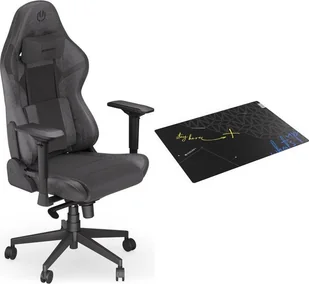 Fotel Endorfy Scrim BK (EY8A001) czarny + Endorfy Floor Pad FP120R (EY8G001) - Fotele gamingowe - miniaturka - grafika 1