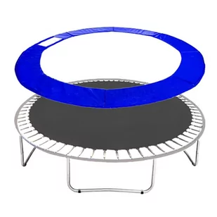 Springos Siatka wewnętrzna do trampoliny z osłoną na sprężyny 360/366/369 12 FT 8 słupków niebieska TSN-12FT INS 366 CM + TP-12FT 366 CM BLUE - Akcesoria do trampolin - miniaturka - grafika 1