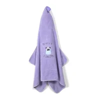 Okrycia kąpielowe dla dzieci - LA MILLOU RĘCZNIK BAMBOO - M - PURPLE DOGGY UNICORN - miniaturka - grafika 1