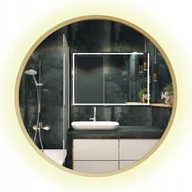 Lustra - LUSTRO PODŚWIETLANE LED 70 CM ŁAZIENKOWE OKRĄGŁE - miniaturka - grafika 1