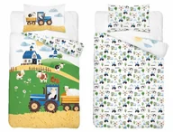 Pościel dla dzieci - Pościel bawełniana do łóżeczka 100x135 5513b farma - miniaturka - grafika 1