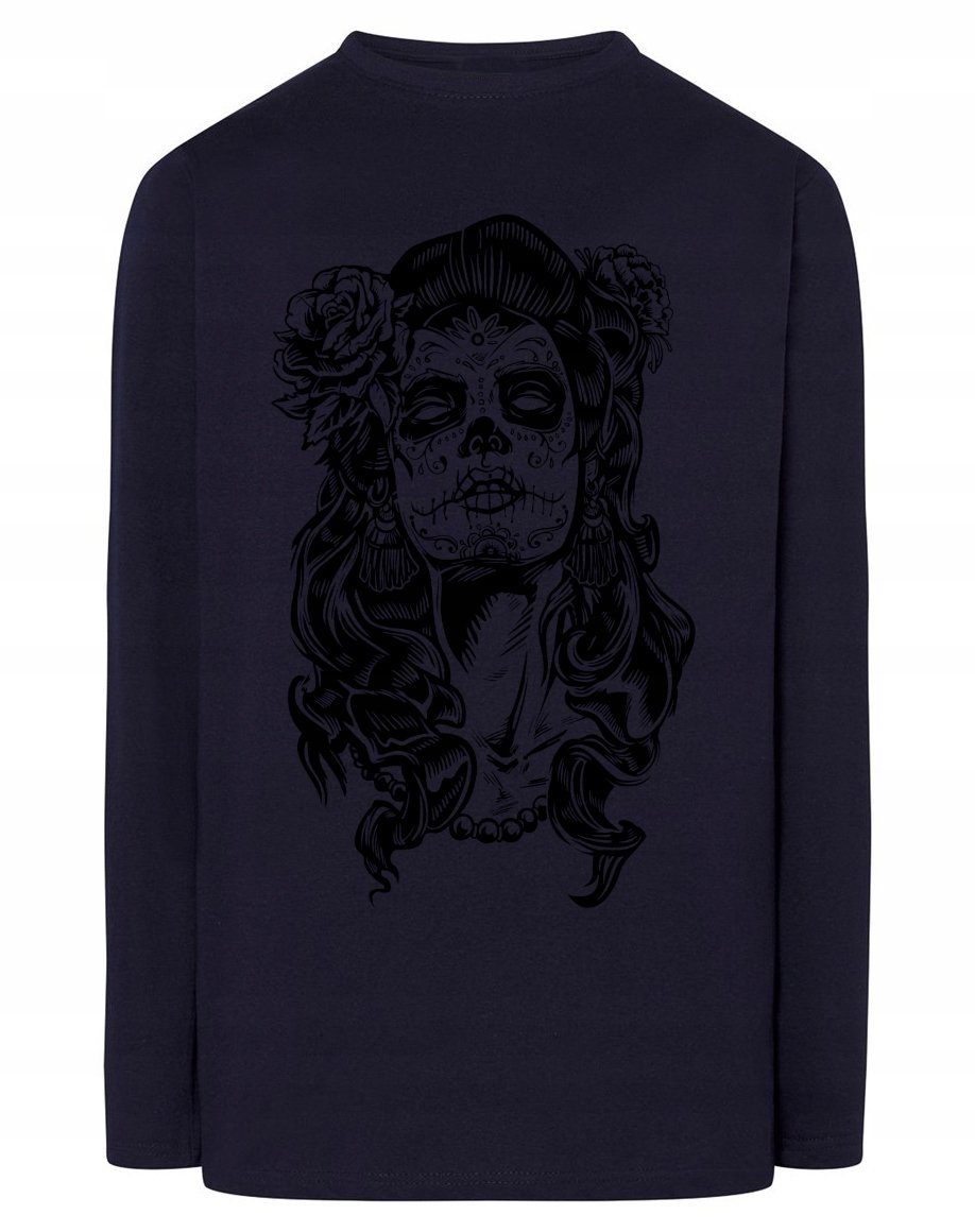 Longsleeve męski nadruk kobieta CZASZKA r.4XL