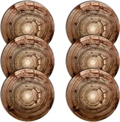 Kompasy - Bertoni zestaw 4 okrągłych podstawek 6D elegancja i ochrona stołu 6 sztuk wzór kompas - miniaturka - grafika 1