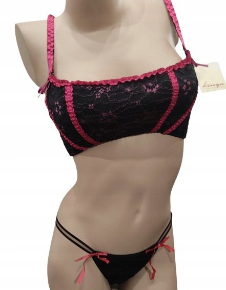 KOMPLET GORSET r. L i STRINGI r. S/M KINGA