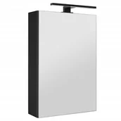 Szafki łazienkowe - Szafka łazienkowa z lustrem oświetleniem lampką led lustrzana wisząca 40 cm - miniaturka - grafika 1