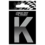 Akcesoria motoryzacyjne - Lampa 07120 T-4 naklejka "K", chromowana, 70 mm - miniaturka - grafika 1