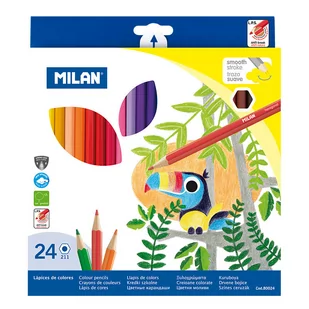 MILAN Kredki szkolne 24 kolory - Przybory szkolne - miniaturka - grafika 2
