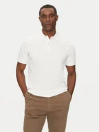 Koszulki męskie - Selected Homme Polo 16095851 Biały Slim Fit - miniaturka - grafika 1