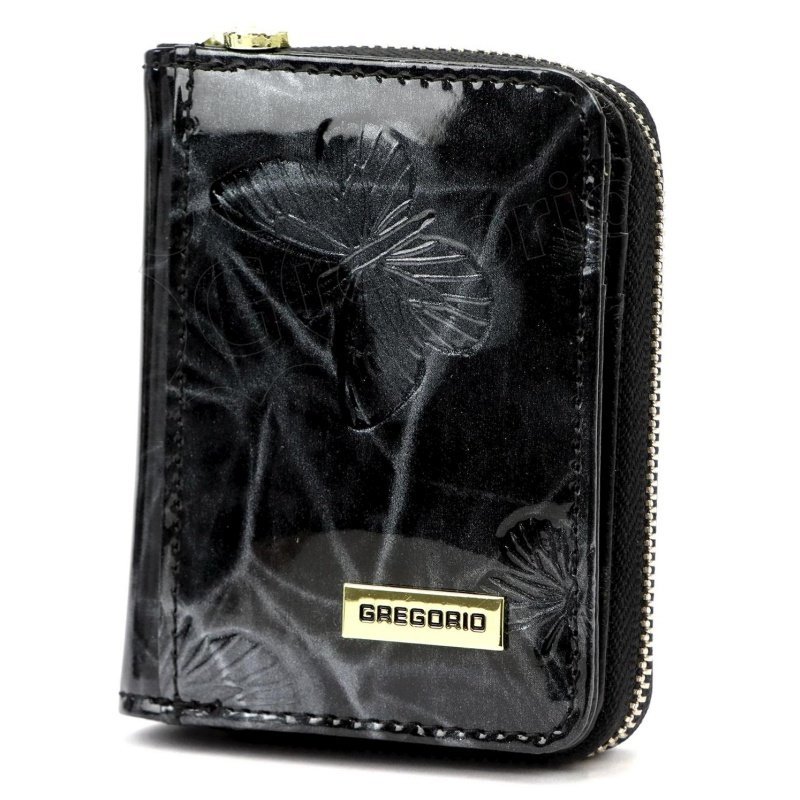 Gregorio BTS-125 BLACK portfel damski skórzany czarny RFID