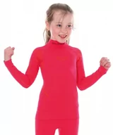 Odzież sportowa dziecięca - Bluza termoaktywna dziewczęca Junior Brubeck Thermo LS13650 malinowy - miniaturka - grafika 1