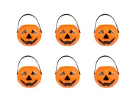 Halloween - Wiaderko Dynia na Halloween - 7 cm - 6 szt. - miniaturka - grafika 1