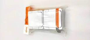 Abex SMART Gniazdo 2 podwójne 2P+Z z uziemieniem natynkowe z klapką bryzgoszczelne IP44 biały NT-6S NT-6S/ABX - Gniazdka elektryczne - miniaturka - grafika 1