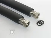 Akcesoria hydrauliczne - Zestaw 2 sztuk węży DN25 z nakrętkami 1"/1" z izolacją UV 9mm L=1,00 - miniaturka - grafika 1