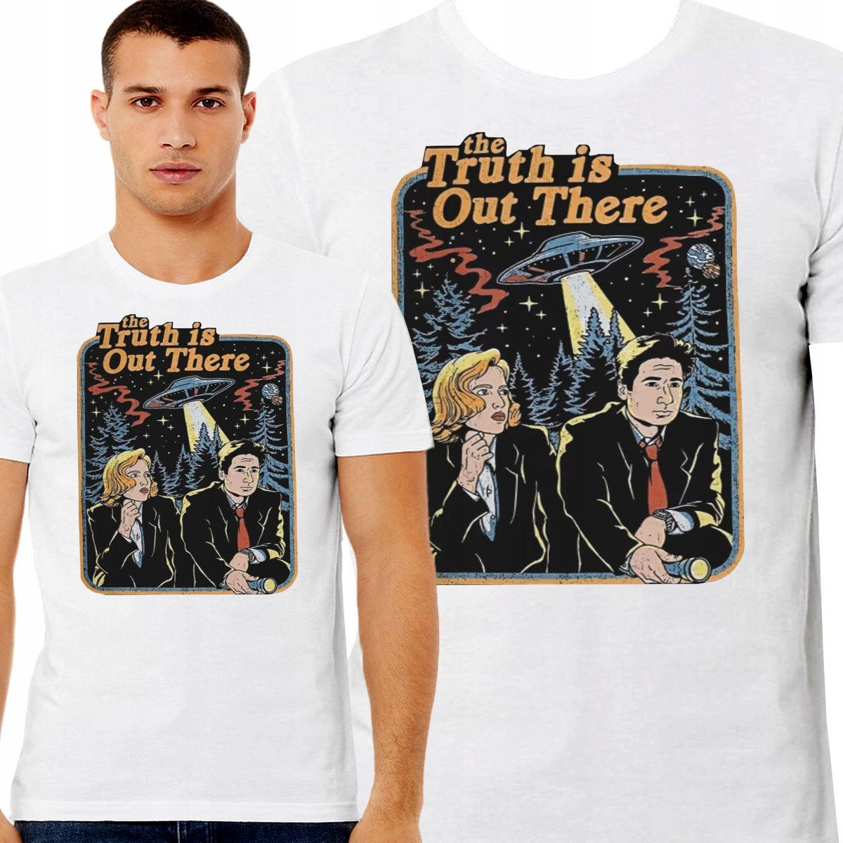 KOSZULKA The Truth Is Out There X FILES Archiwum X Mulder Scully M 3385