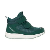 Buty dla chłopców - Viking Unisex dziecięce buty Bouncy Mid GTX 2 V do chodzenia, ciemnozielony, 31 EU - miniaturka - grafika 1