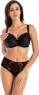 Teyli Biustonosz do karmienia usztywniany Marte Mama czarny Czarny 90E - Biustonosze ciążowe - miniaturka - grafika 1