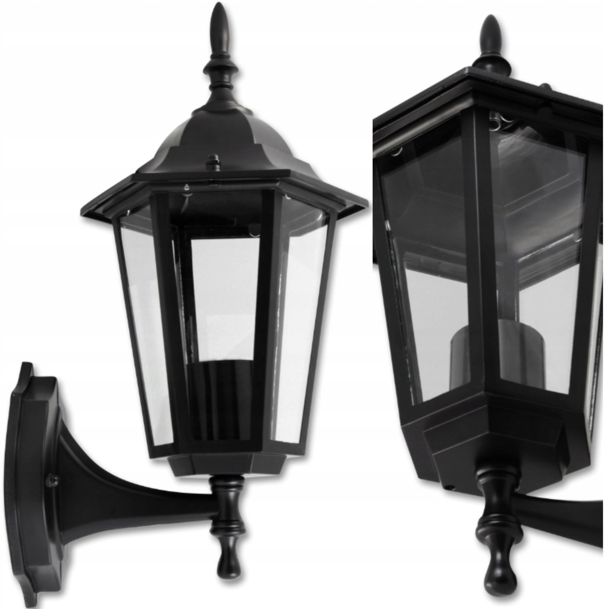 Kinkiet zewnętrzny lampa ogrodowa zewnętrzna elewacyjna ścienna E27 LED