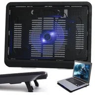 Podkładki chłodzące pod laptopa - Podkładka chłodząca - podstawka pod laptopa 9-12'' Single 120mm V19-Czarny - miniaturka - grafika 1