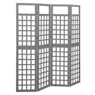VidaXL Lumarko Parawan pokojowy 4-panelowy/trejaż, drewno jodłowe, 161x180 cm 316487 VidaXL - Parawany - miniaturka - grafika 1