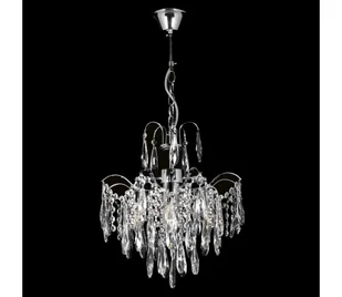 Żyrandol kryształowy na łańcuchu 4xE27/60W/230V - Lampy sufitowe - miniaturka - grafika 1