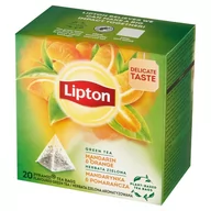 Herbata - Lipton Herbata zielona aromatyzowana mandarynka & pomarańcza 36 g (20 torebek) - miniaturka - grafika 1