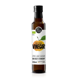 Bio Ocet Jabłkowy - Cydrowy 5% 250 ml - Zdrowa żywność - miniaturka - grafika 1