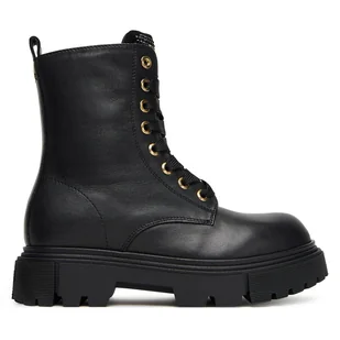 Trapery Elisabetta Franchi Lace-Up Bootie F4A5-E0411-1251 S Czarny - Buty dla dziewczynek - miniaturka - grafika 1